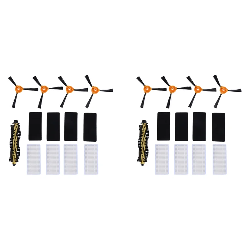 ABZA-18 パック交換用ローラーブラシフィルターサイドブラシ Neatsvor X500 Tesvor X500 ロボット掃除機部品