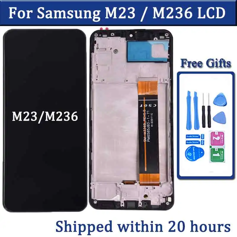 6.6\'\' For Samsung M23 M236 LCD Display With Touch Screen Digitizer For Samsung SM-M236B, SM-M236B/DS LCD