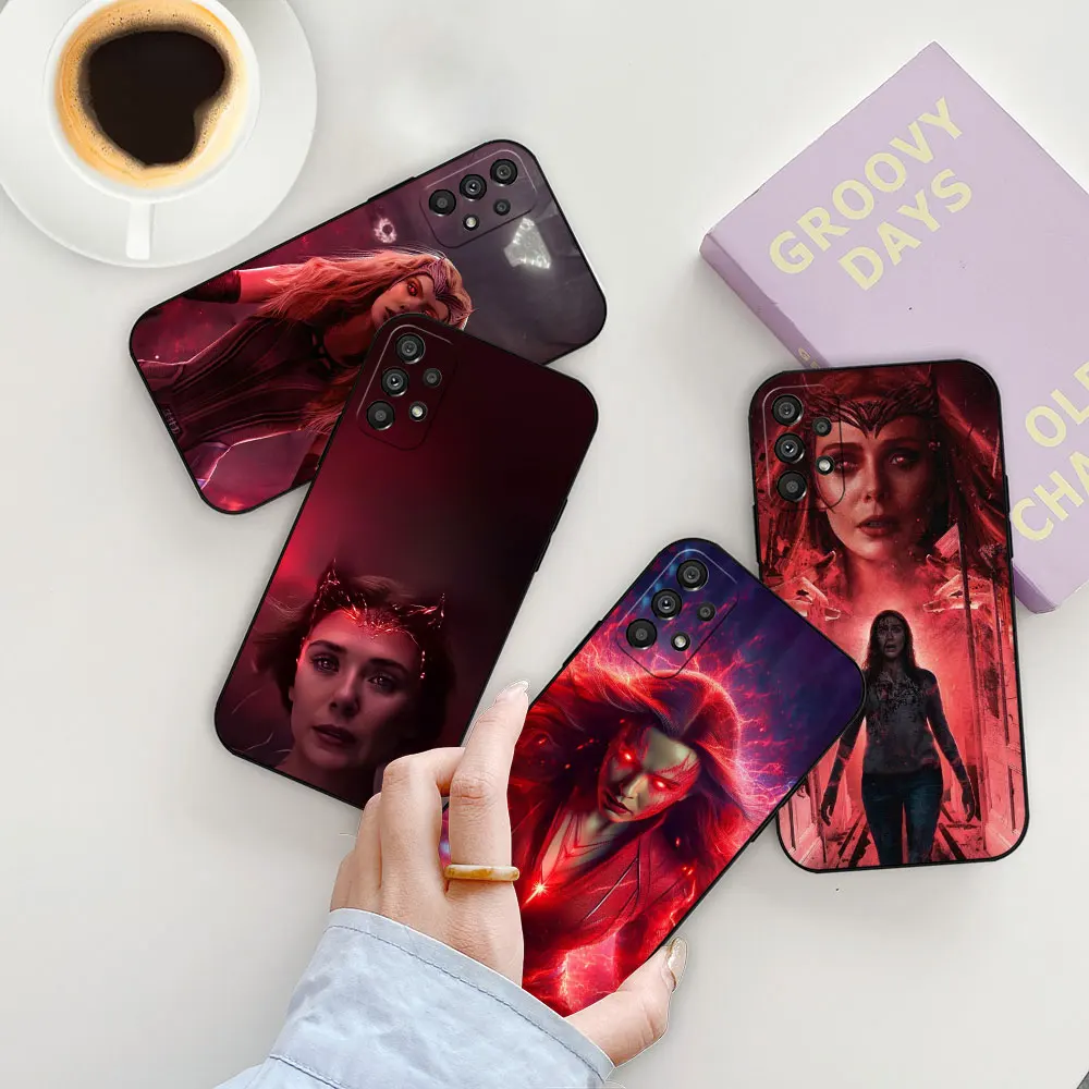 Marvel Scarlet Witch Wanda Case For Samsung A90 A80 A73 A72 A71 A70 A60 A55 A54 A53 A52 S A51 A50 A42 A35 A34 A33 A32 A31 Cover