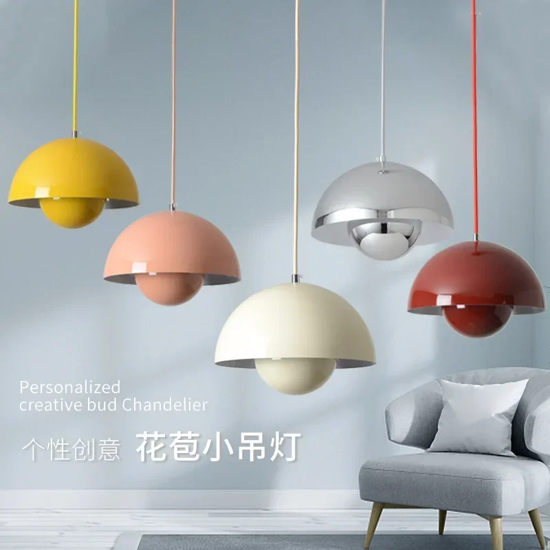 Nordic Danish Designer LED Pendant Light for Dining Room Kitchen Table Hanging Lamp Suspension Chandelier E27 Luminaire Fixtures