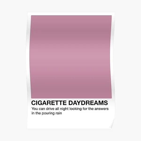 Cigarette Daydreams Pantone Swatch  Poster Vintage Modern Decor Painting Funny Print Art Home Picture Room Decoration No Frame