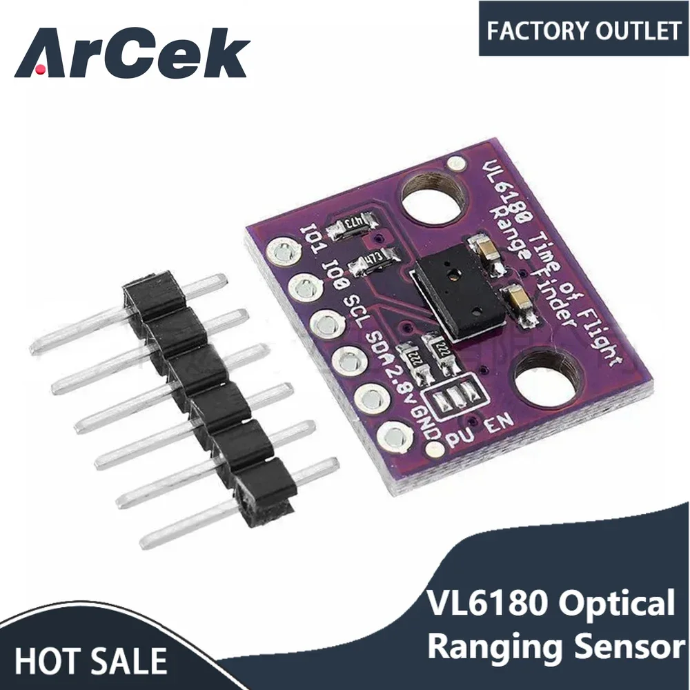 

VL6180 VL6180X IR Proximity Sensor Range Finder Optical Ranging Sensor Module Ambient Light Sensor IIC I2C Gesture Recognition