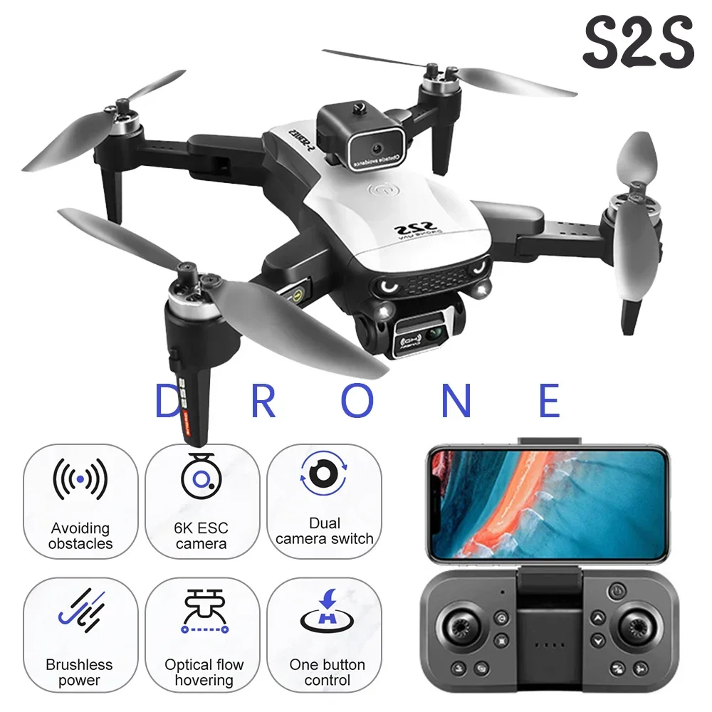 

2025 S2S Drone 4K Profesional Aerial Photography Dual-Camera Helicopter Total Obstacle Avoidance Brushless Motor 5G Folding Dron
