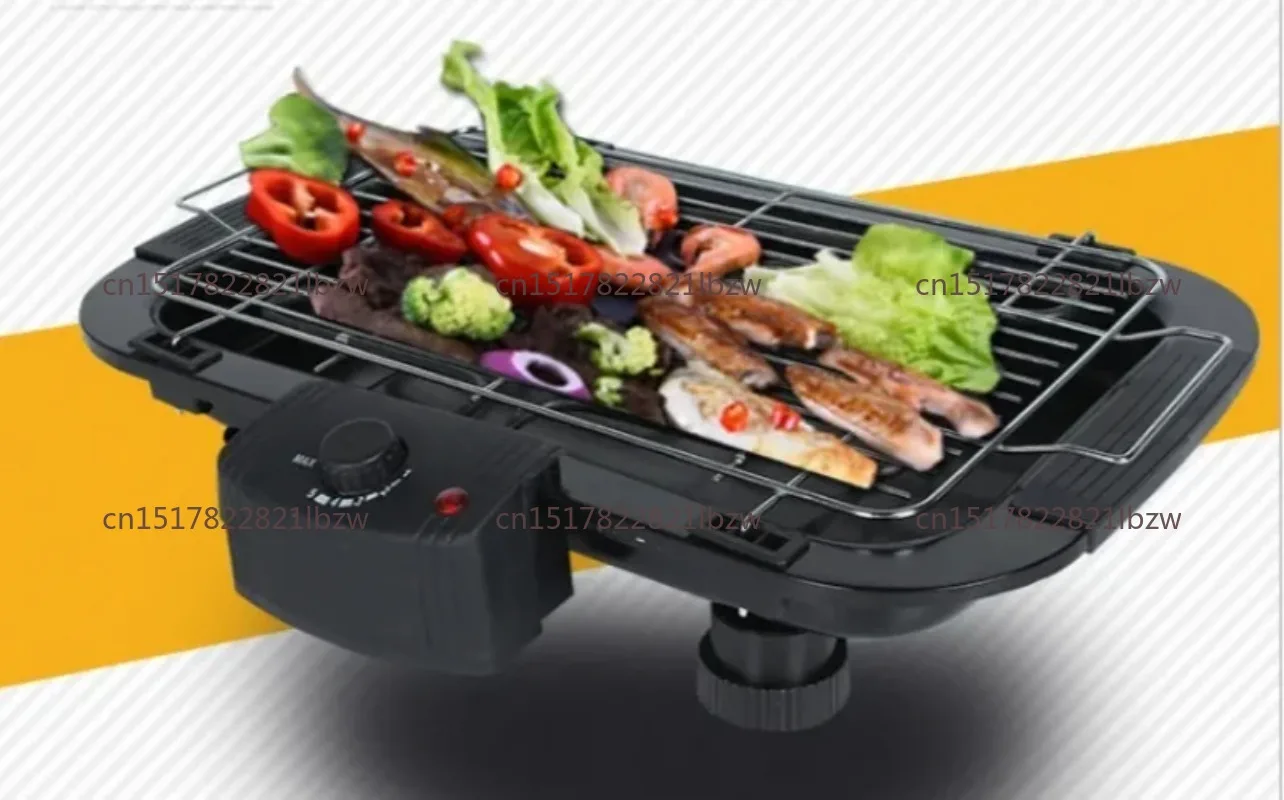 Smokeless Korean - style Non - stick Electric Grill, Grill Rack, Electric Grill Pan, Meat Roaster, Teppanyaki Grill