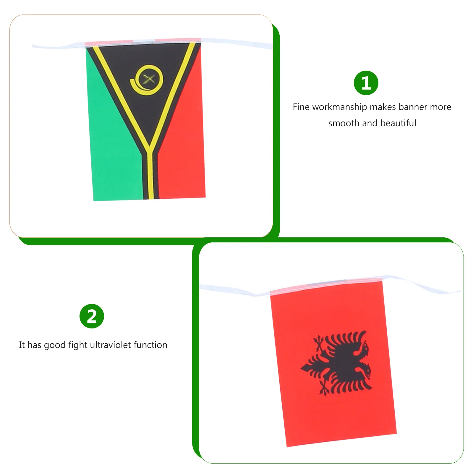 لافتة علم سلسلة وطنية 100 دولة أعلام العالم متينة من البوليستر بألوان زاهية معلقة لتزيين قضبان الحفلات #4