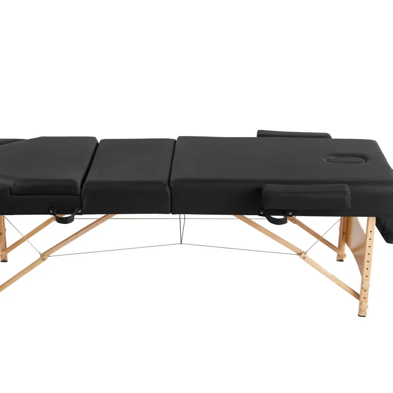 2026 Portable Massage Table with Lash Bed and Tattoo Chair for Body Spa; Height Adjustable with Face Cradle
