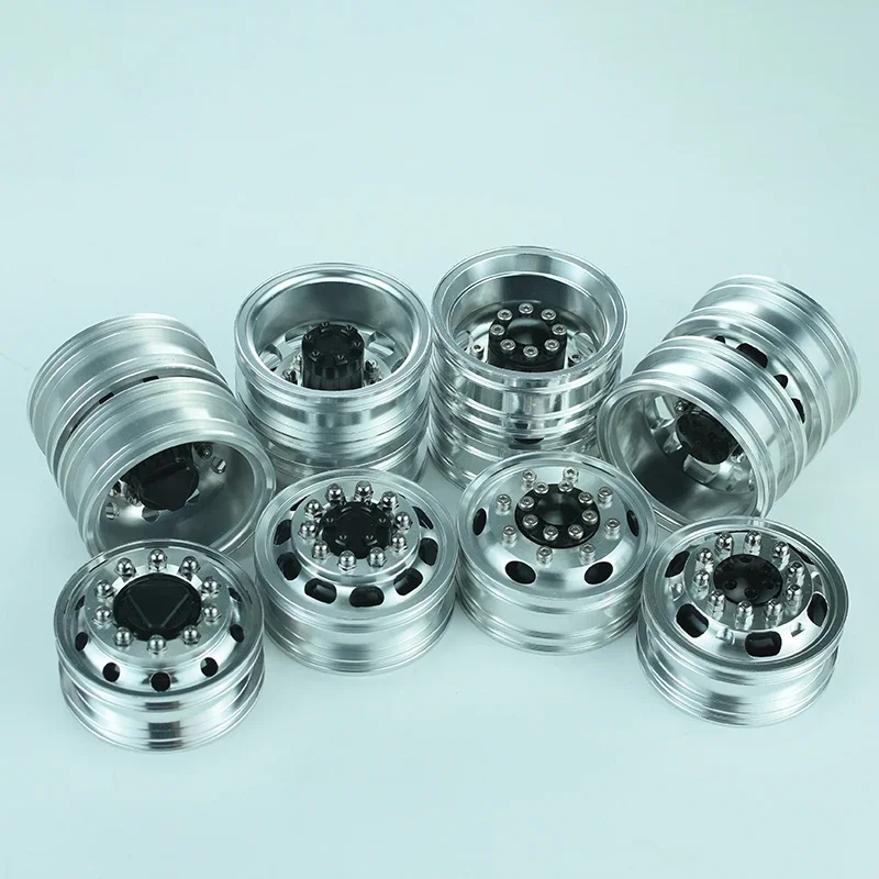 2pcs Metal Front/rear Hub 20mm/24mm Driving/Bearing for 1/14 Tamiya RC Truck Trailer Tipper Scania MAN Benz Volvo Car Diy Parts