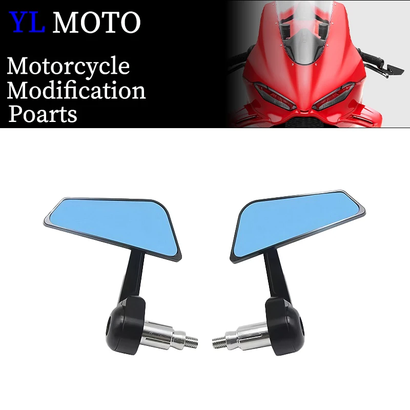 

Fit For Ducati Panigale V4 V4S V4R 2025+ NEW Motorcycle Bike Handlebar Rear View Mirrors Aluminum Bar End Side Rearview Mirror