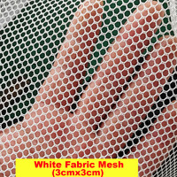 White Nylon Mesh Fabric- 3mm Hex Hole Mesh Nylon Fishing Net Mesh,Anti Bird Netting -Garden Fruit Crops Protective Fabric Mesh