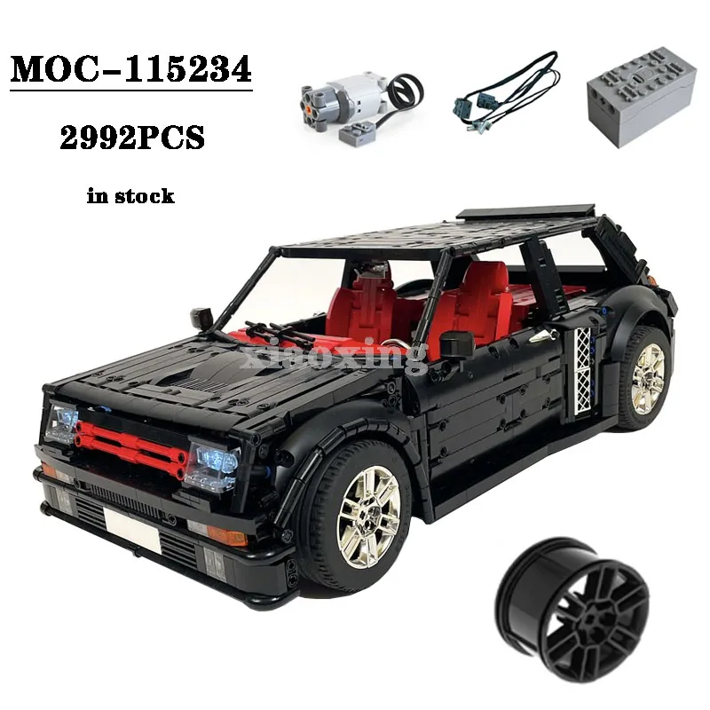 Classic City Racing R5 Turbo Sports Car MOC-115234 Supercar Two Colors 2992pcs Building Blocks Toy Birthday Gift Christmas Gift