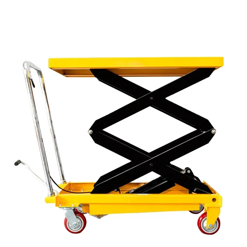 Platform Manual Movable 4M Lifting Height Hydraulic Scissor Mini Lift Table Cart