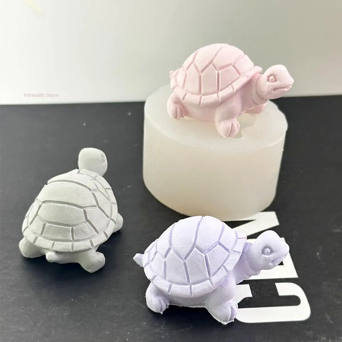 Soft Small Turtle Silicone Mold DIY Handmade 3D Cute Tortoise Shape Fondant Cake Decoration Gum Paste Chocolate Mould Resin Art