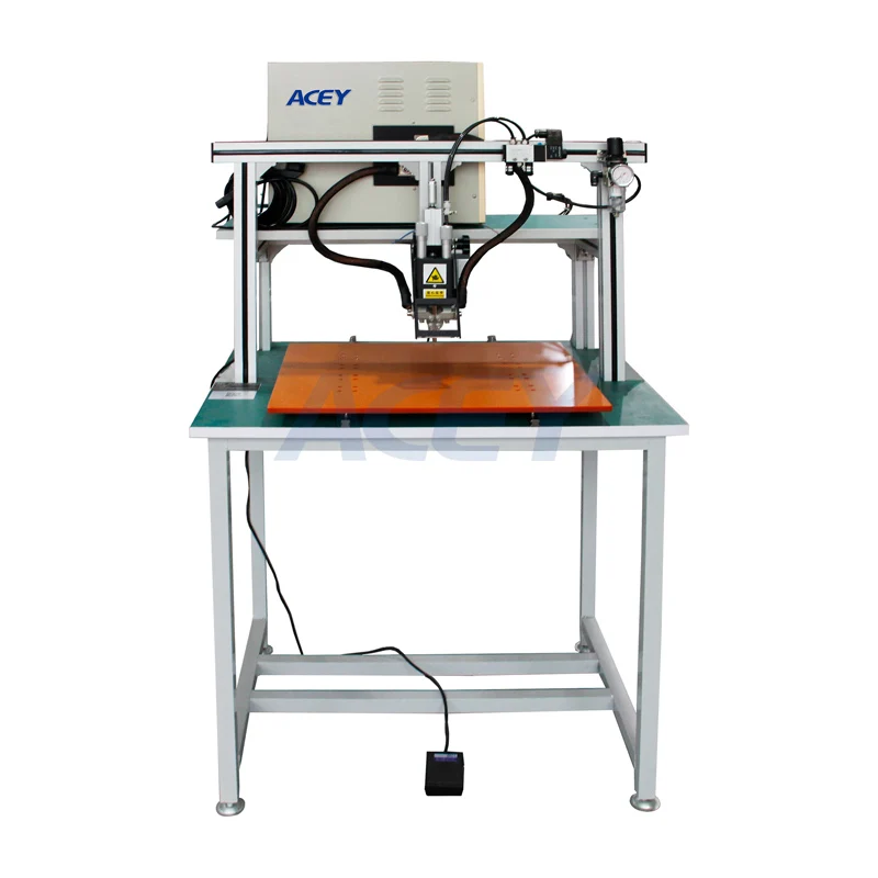 Customized High Quality 18650 Cylindrical Lithium Ion  Pack Spot Welder Gantry Manual Spot Welding Machine Manufacturer