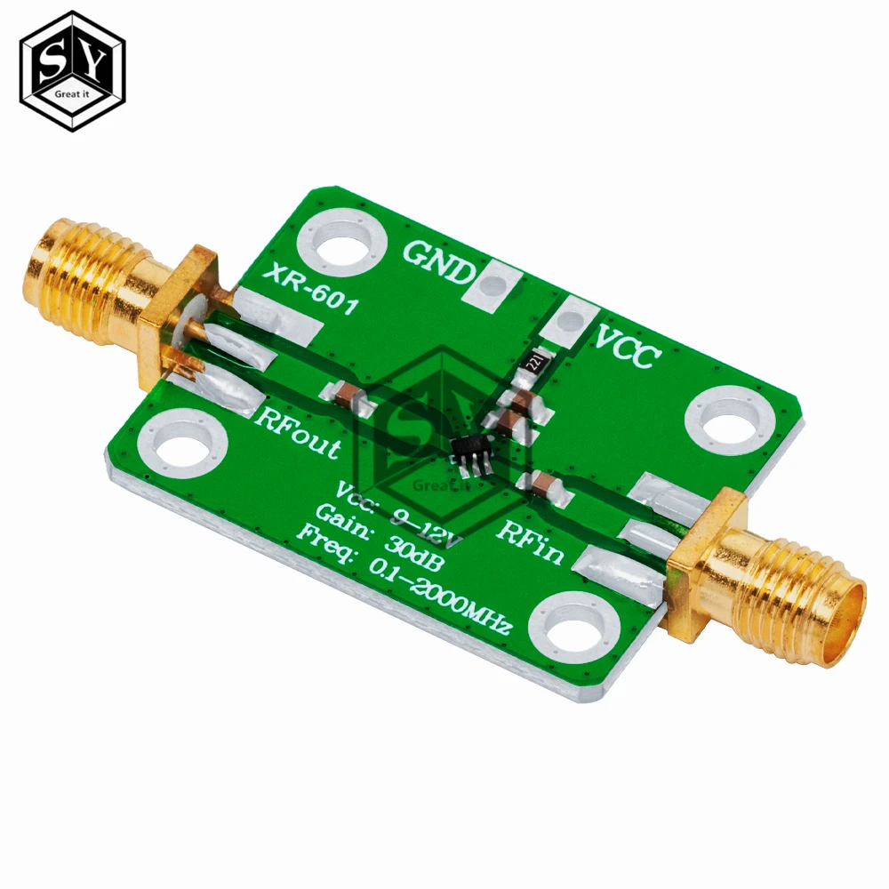 Lot De 2 Amplificateurs RF à Large Bande 9V-12V 30 DB - Module LNA Faible Bruit 0,1-2000 MHz Pour Récepteur Radio FM