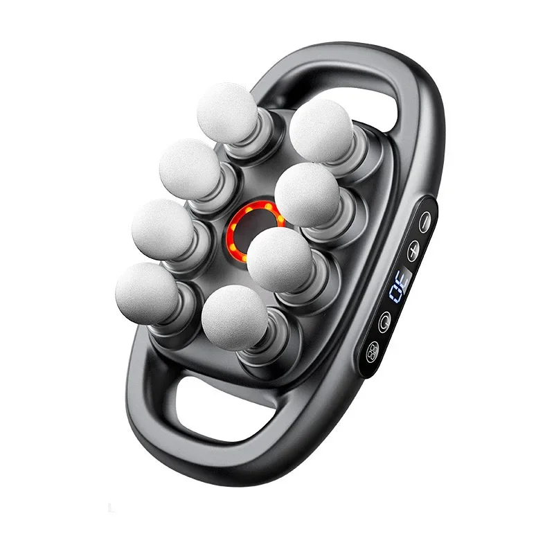 30단계 최고급 휴대용 다리 마사지건 진동기 딥 티슈 마사지건 8개 헤드 빠른 배송