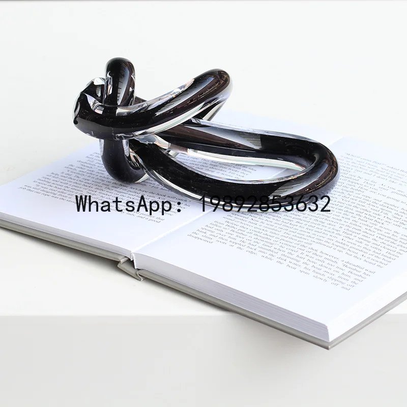 

PYJ Modern Simple Creative Geometric Handmade Glazed Hemp Rope Soft Bookcase Ornament