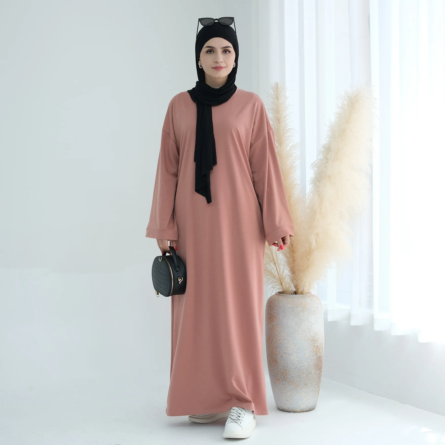 

New Ramadan Abayas for Women Eid Djellaba Muslim Modest Dress Dubai Abaya Turkey Kaftan Arab Robe Caftan Marocain Femme Jalabiya