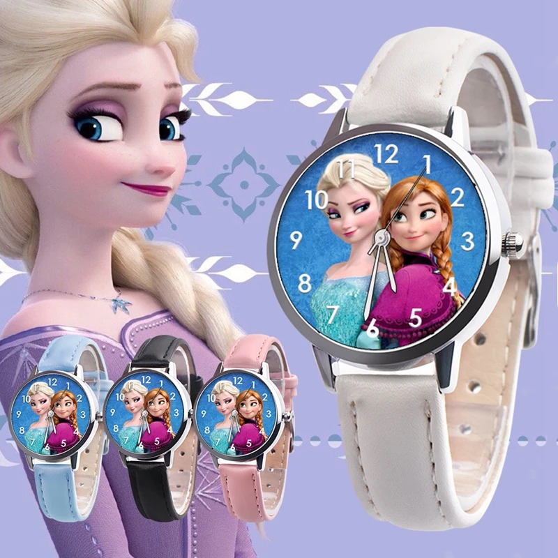 Disney Frozen Snow Princess Elsa Kids Watches Girls Children Watch Boys Gift Clock Women Sport Wrist Relogio Feminino