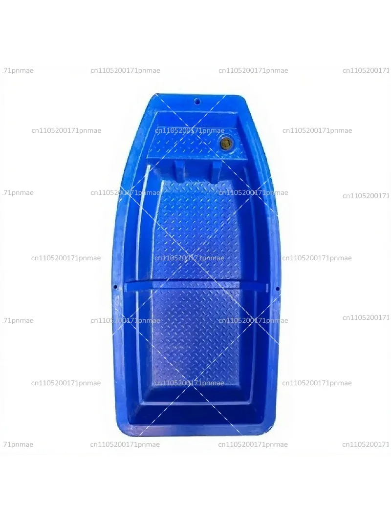 Sturdy Thickened Plastic Fishing Boat for Lakes and Ponds, Durable Lightweight Design