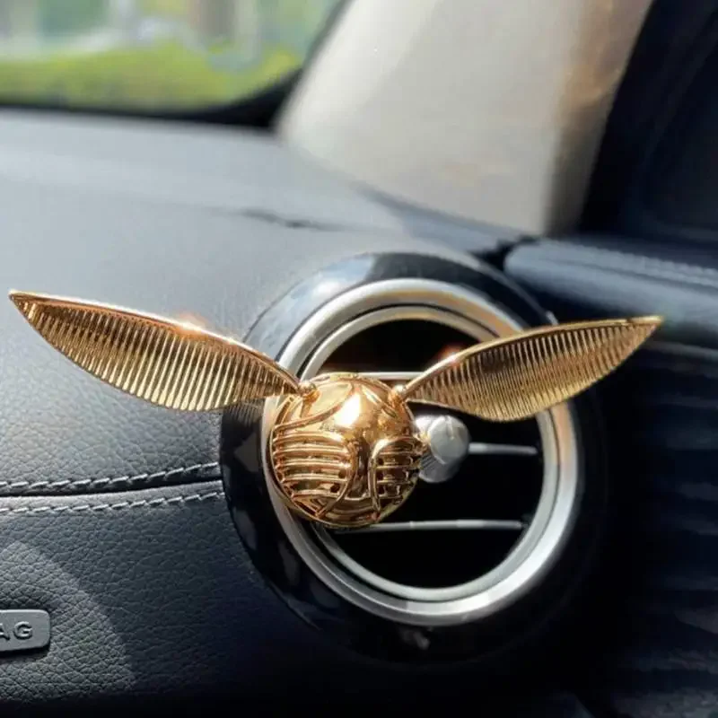 

Golden Snitch Car Ornaments Alloy Car Vents Perfume Clip Air Freshener Automobile Interior Fragrance Decoration