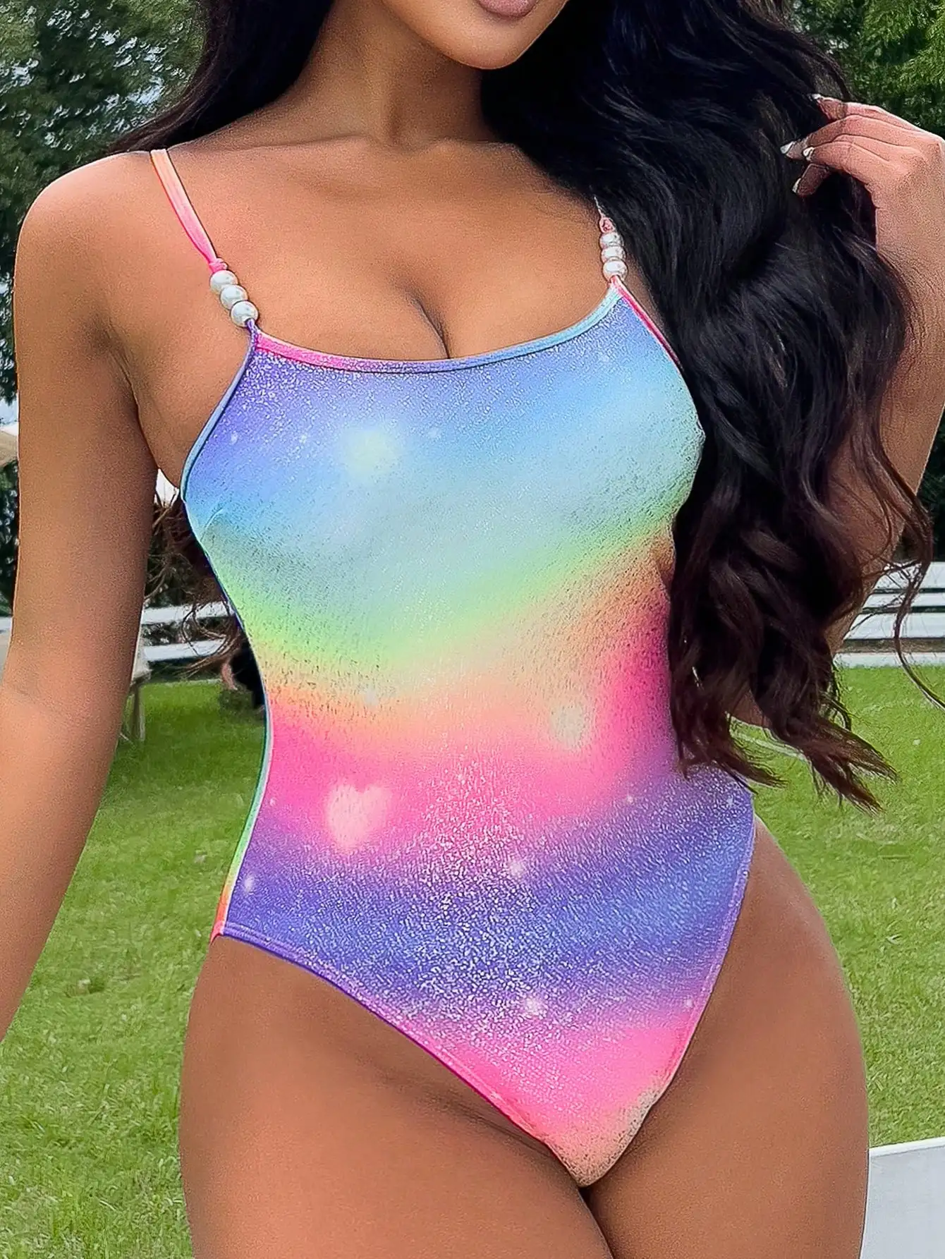 

Женский слитный купальник 2026 с бретельками, сексуальный, облегающий, с подкладкой, для плавания и пляжа