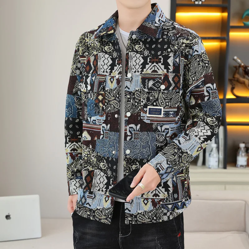 The Main Promotion of New Explosive Personality Autumn All Casual Style Jacket Jacket Lapels Handsome Comfortable Men's Clothing