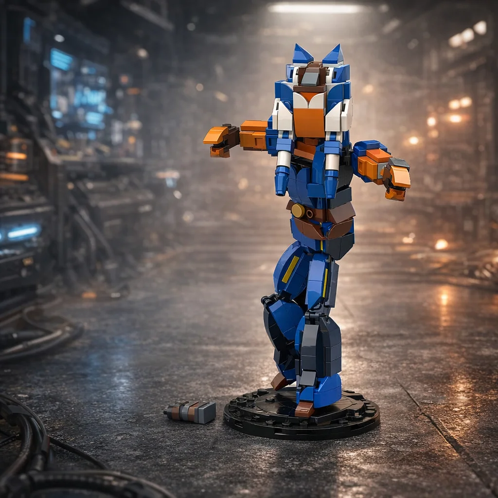

Sci-Fi Galactic Female Warrior Building Blocks Small Particles MOC Action Figure Model DIY Assembly Bricks Ornaments