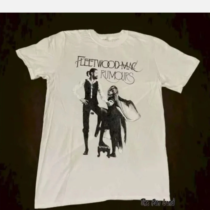 American Street Fleetwood Mac Band Rumors 1977, camiseta Vintage para hombre, novedad de verano, moda Vintage, ropa de calle para hombre y mujer