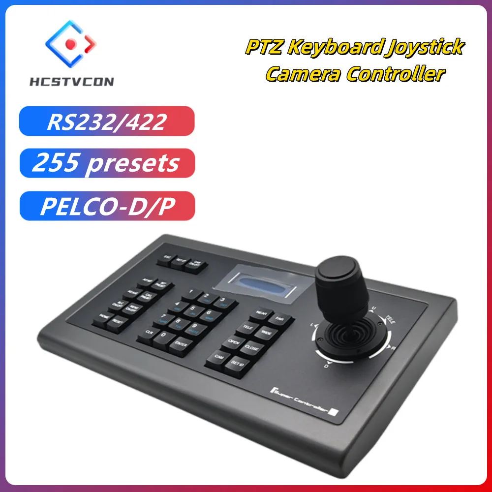 

Camera Control Keyboard PTZ Controller Joystick RS232/422 for Live-streaming Studio Large Meeting Stage Broadcast Console Panel