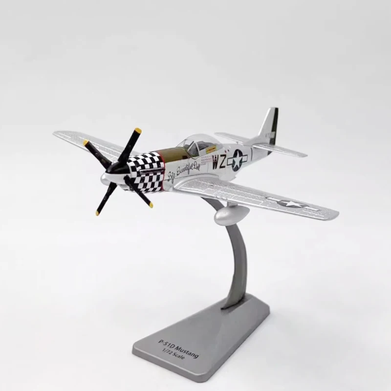 

Diecast 1/72 Scale American Mustang P-51D P-51 Fighter P51 Alloy Aircraft Model Collection Display Ornament Toy Gift