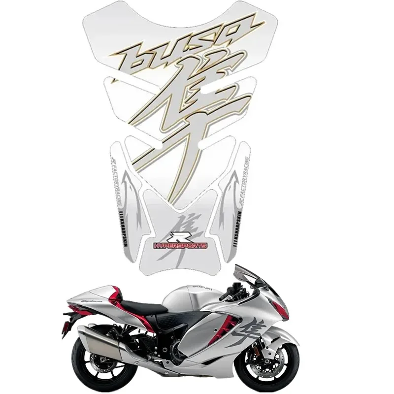 For GSX1300R GSXR1300 Motorbike Tank Pad Protector 3D Gel Sticker Decal GSXR 1300 - 6