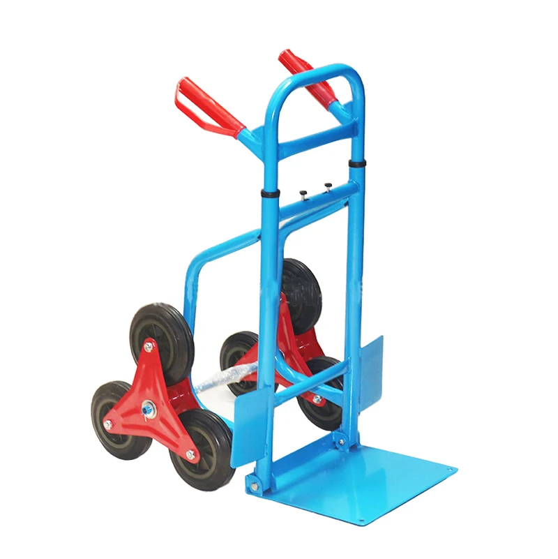

Factory Sale Steel 150kg Stairs Climbing Hand Cart Stair Climber Trolley Folding Trolley Wheelbarrows