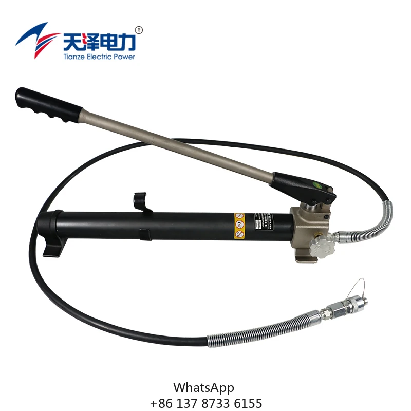 

Легкий ручной гидравлический насос HP-1000 для обжима режущих и штамповочных инструментов для пользователей инструментов