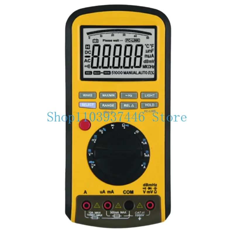 Digital Multimeter VA38 50000 Counts with USB Interface Compatible with Construction Heavy Equipment Industrial Manufacturing