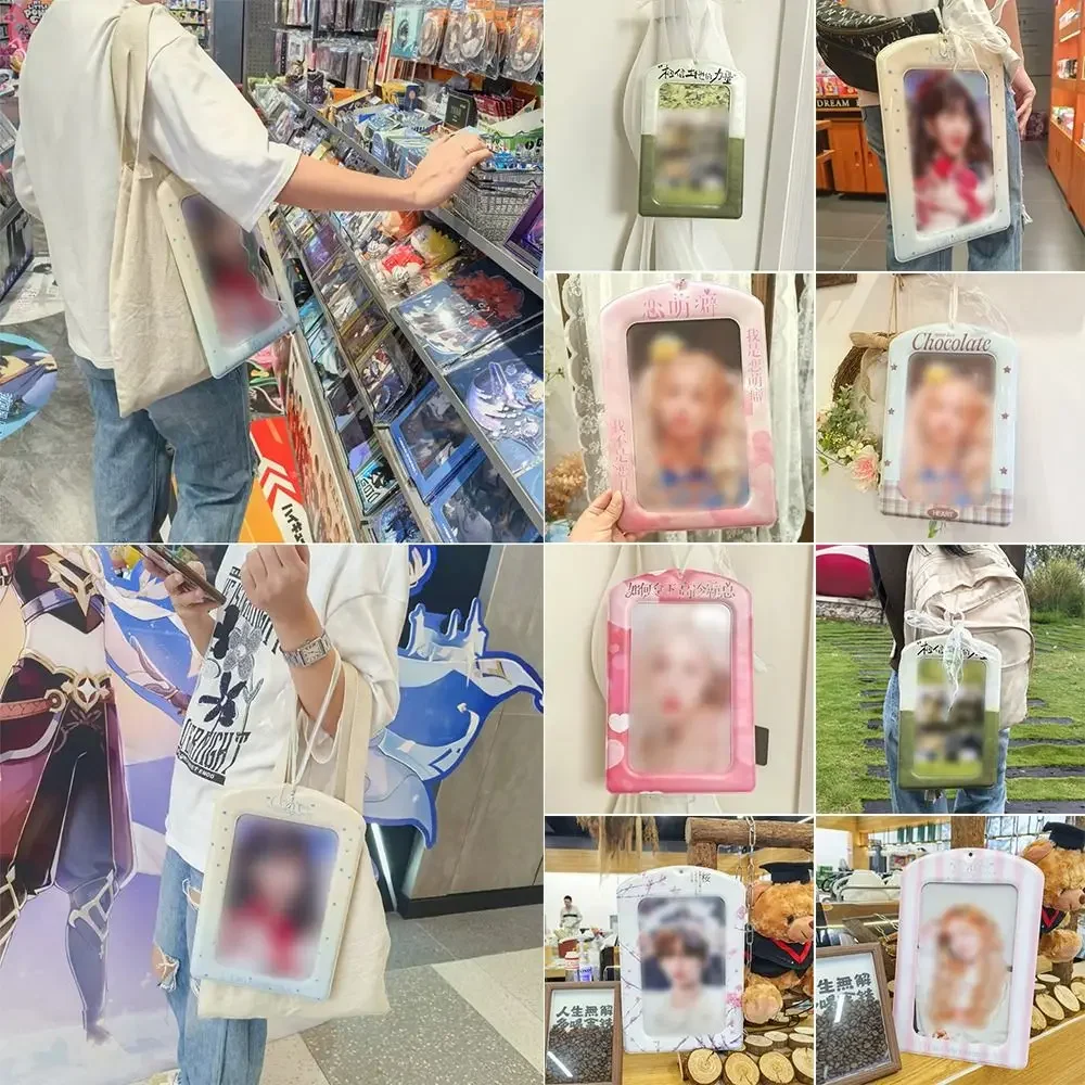 

Обложка для карт Корейский Idol Держатель для фотокарт ПВХ Красочный альбом Дисплей A4 Обложка для гигантской карты