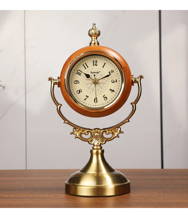

European Style Room Clock Dining Decoration Accessories Home Decoration Accessories Table Clock Clock Decor 602-0038