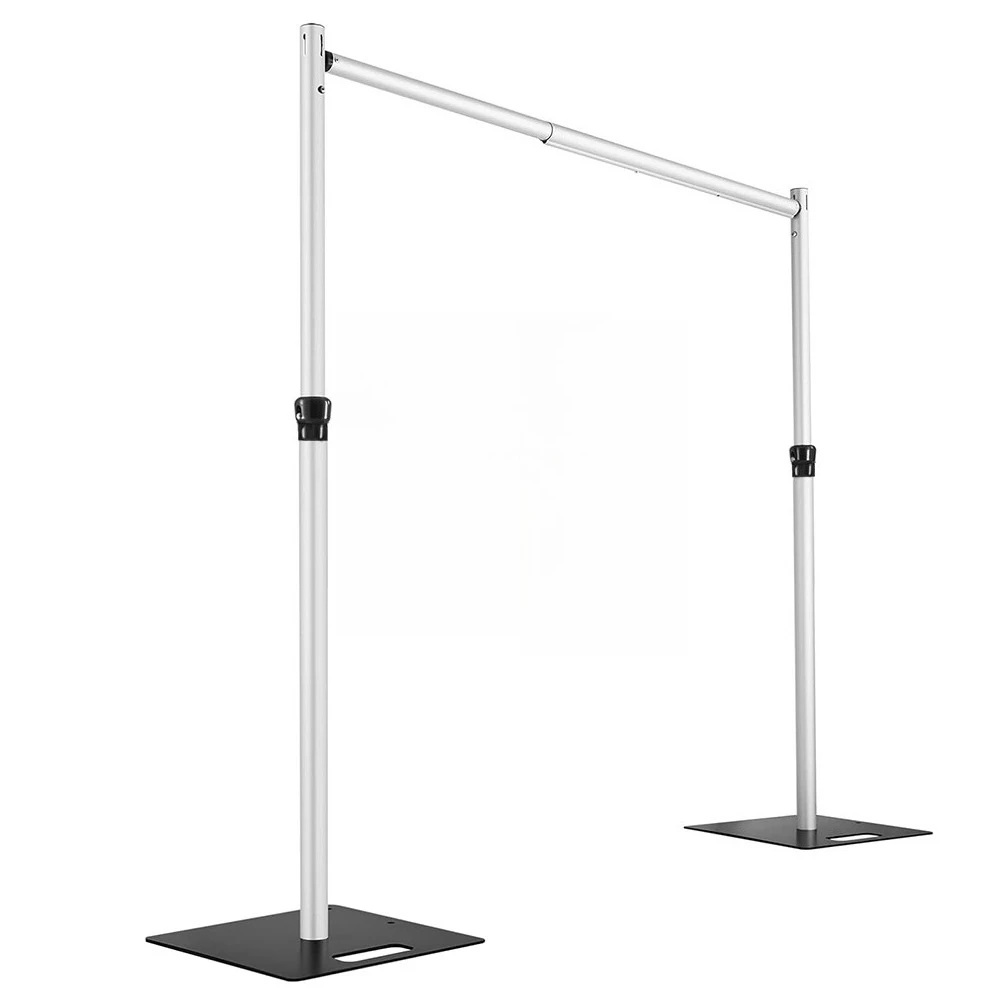 Wedding Backdrop Stand Thickened Aluminum Alloy Retractable Frame for Party Stage Curtain Decoration