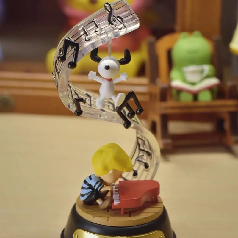 ريمينت سنوبي سوينغ سلسلة مصغرة مجموعة الساحرة حديقة المشهد لطيف الفول السوداني الشكل تحصيل الحركة المتحركة نموذج هدية لمحبي #3