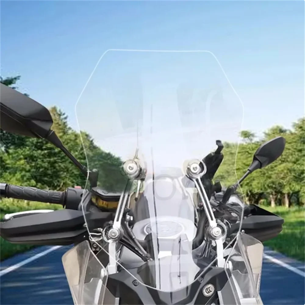 

Height Motorcycle Accessories Windshield Hd Transparent Heighten for Cfmoto 650mt Cf650-3 Grey/Transparent 49cm/54cm/59cm/64cm