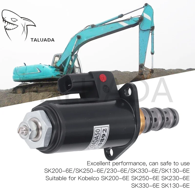YN35V00050F1 For SK200-6E Hydraulic Pump Solenoid Valve SK250-6E SK230-6E SK330-6E SK130-6E Solenoid Valve Electric Excavator