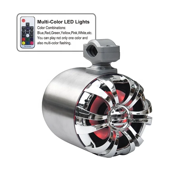 

Бестселлер, 6,5-дюймовый RGB-подсветка, водонепроницаемый морской динамик с корзиной из нержавеющей стали, высокопроизводительный бумбокс для лодки и башни