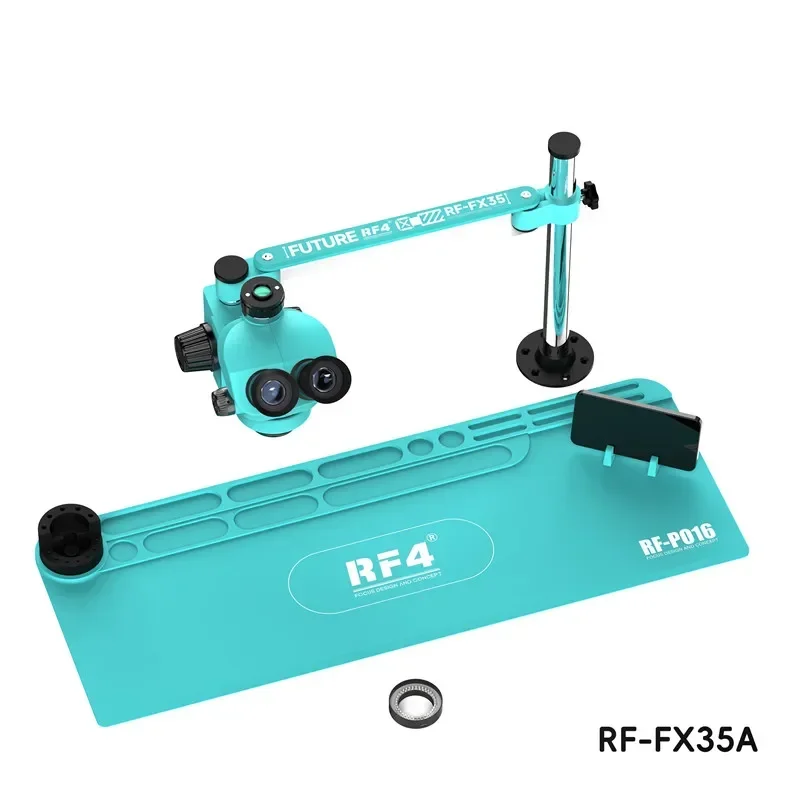 

NEW RF4 RF-FX35A 7-50x Triocular Microscope for Mobile Phone Maintenance with Large Base Welding Repair Microscope