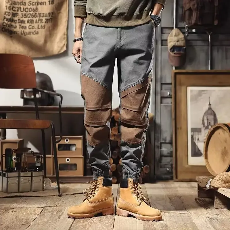 

Khaki Cargo Pants for Men Work Wear Multi Pocket Grey Autumn Trousers Man Multipockets Aesthetic Emo Cheapest Y2k Long Baggy