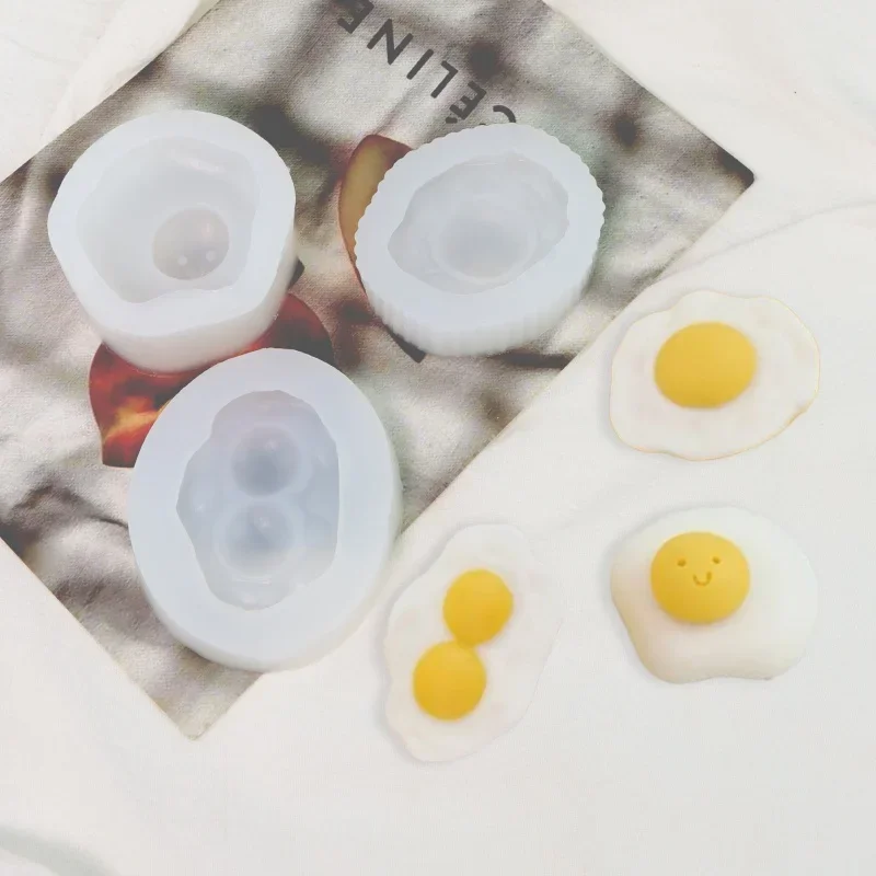 

3D-форма для свечей в виде яйца с двойным желтком, силиконовая, для самостоятельного изготовления, для смолы, эпоксидной смолы, глины, гипса, ароматерапевтических изделий, диффузоров, камней