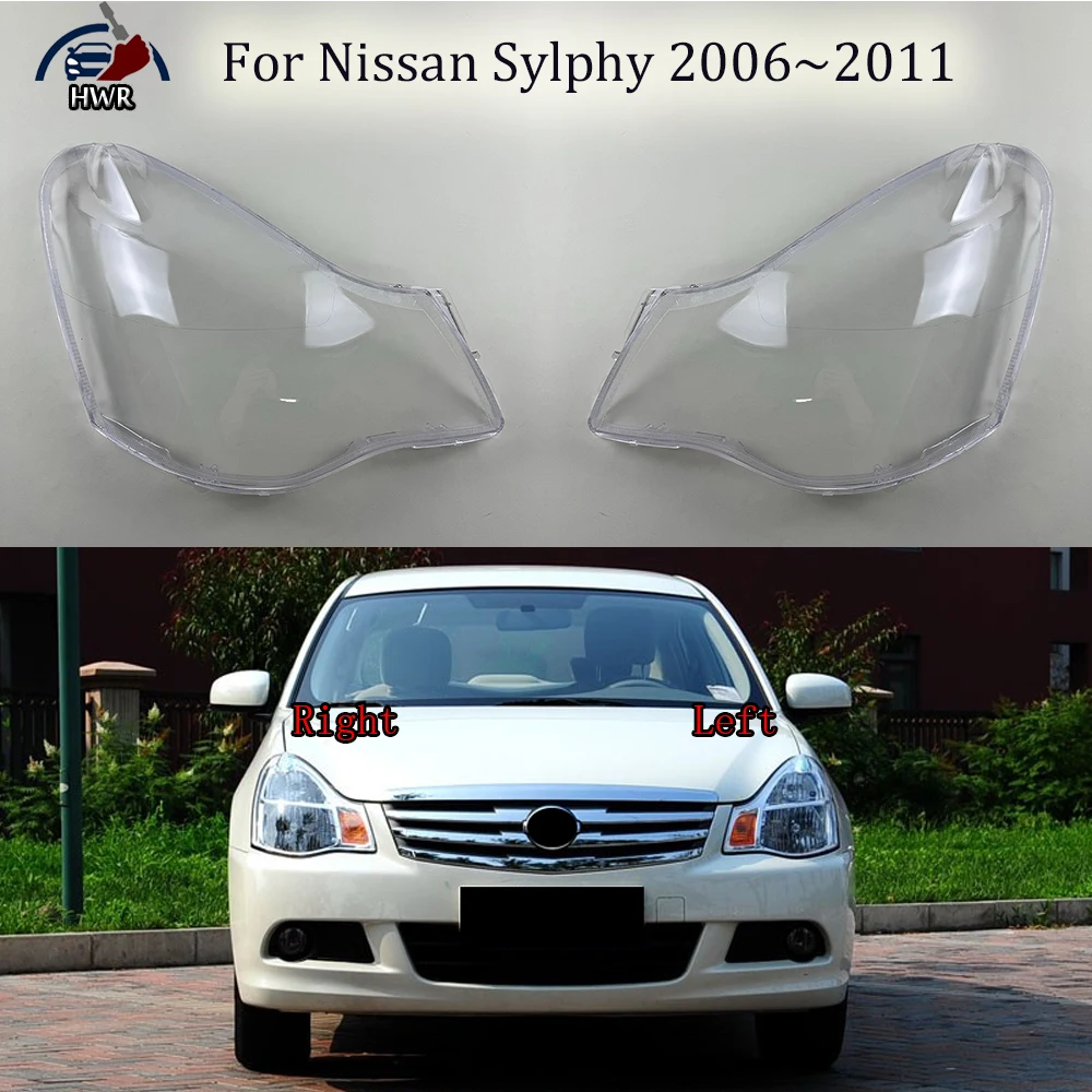 

Headlamp Transparent Cover Lamp Shade Headlight Shell Lens Plexiglass Replace Original Lampshade For Nissan Sylphy 2006~2011