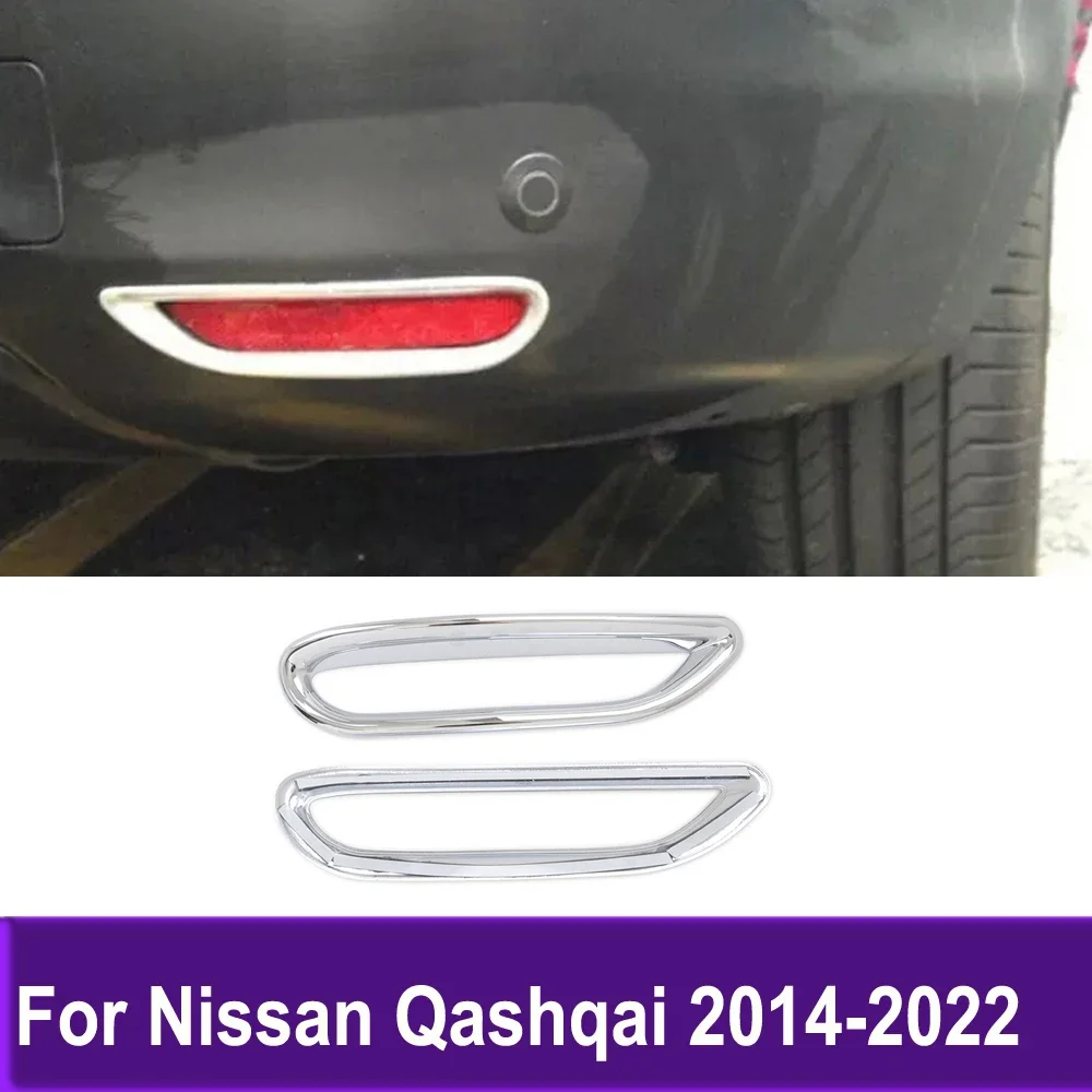 

For Nissan Qashqai 2014 2015 2016 2017 2018 Rear Fog Light Lamp Cover Tail Foglamp Foglight Trim Sticker Accessories