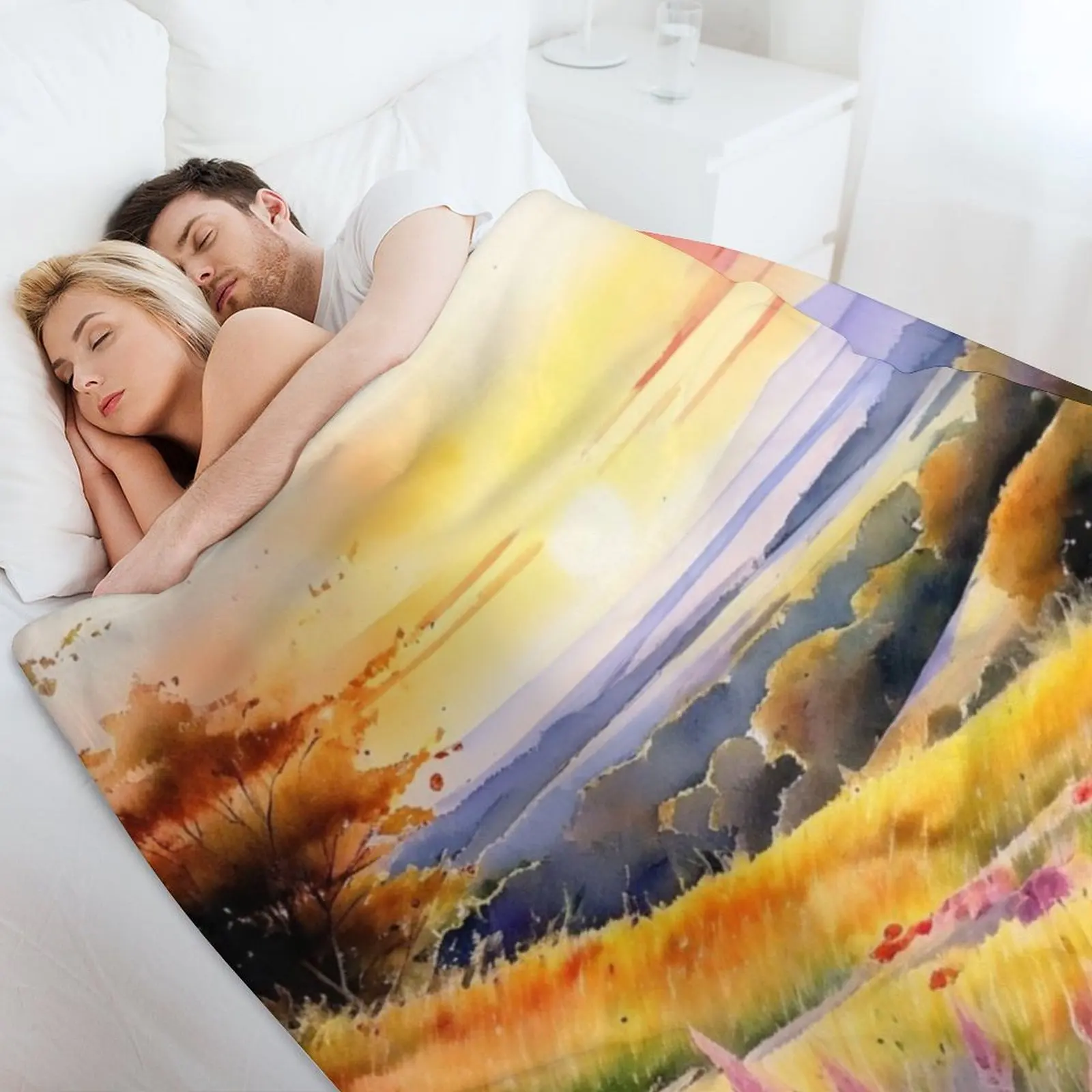 Vertr?umte Landscula رمي بطانية أنعم أسرة الشتاء نزهة البطانيات الفاخرة