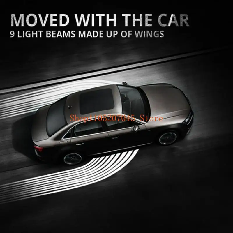 

37cd Anti-Collision Wireless Car Door Light LED High Definition Welcome Courtesy Projector Lamp Angel-Wings