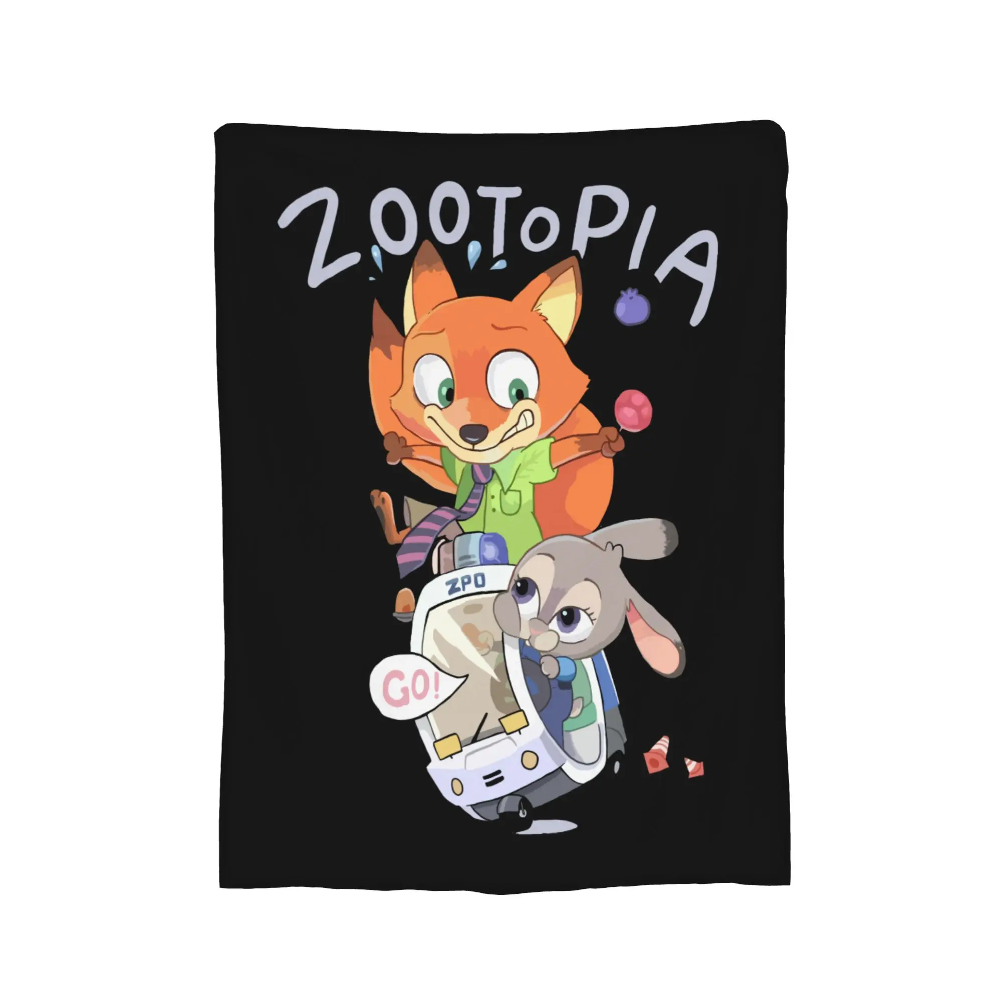 الكرتون Zootopias جودي ونيك بطانية المخملية ربيع الخريف المحمولة لينة رمي بطانية ل أريكة مكتب لحاف #3