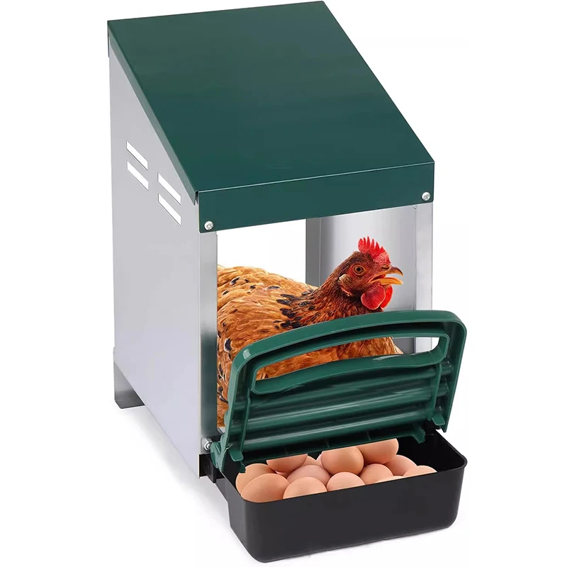 

Galvanized egg laying box, can be hung and laid flat, 1/2/3 nests, easy to assemble, factory direct, customizable egg crates